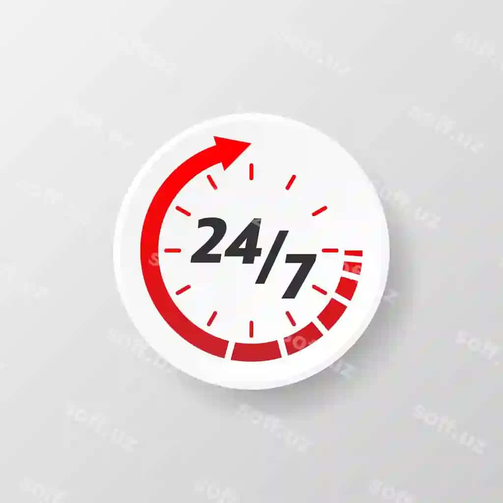 24/7 yordam anqar uslub oq fonda mijoz xizmati onlayn | 24 7 support abstract style white background customer service online