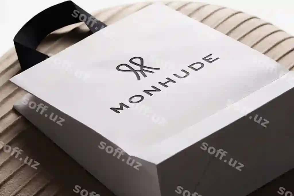 Logotip mockup xaridlar sumkasi puff | Logo mockup shopping bag puff