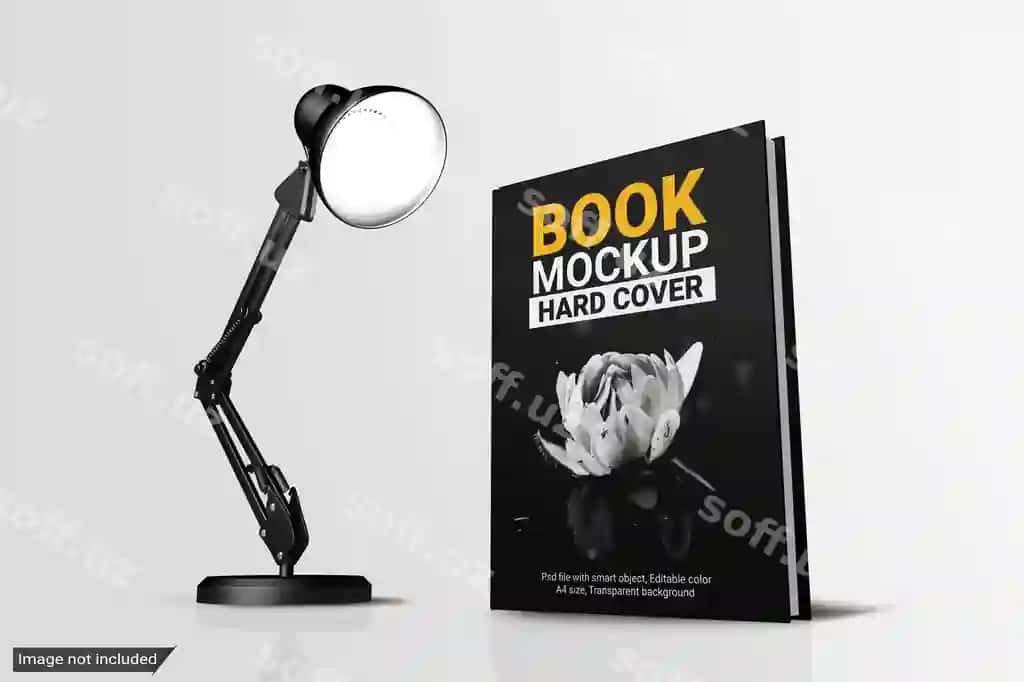 Kitob qattiq muqaddi mockup | Book hard cover mockup