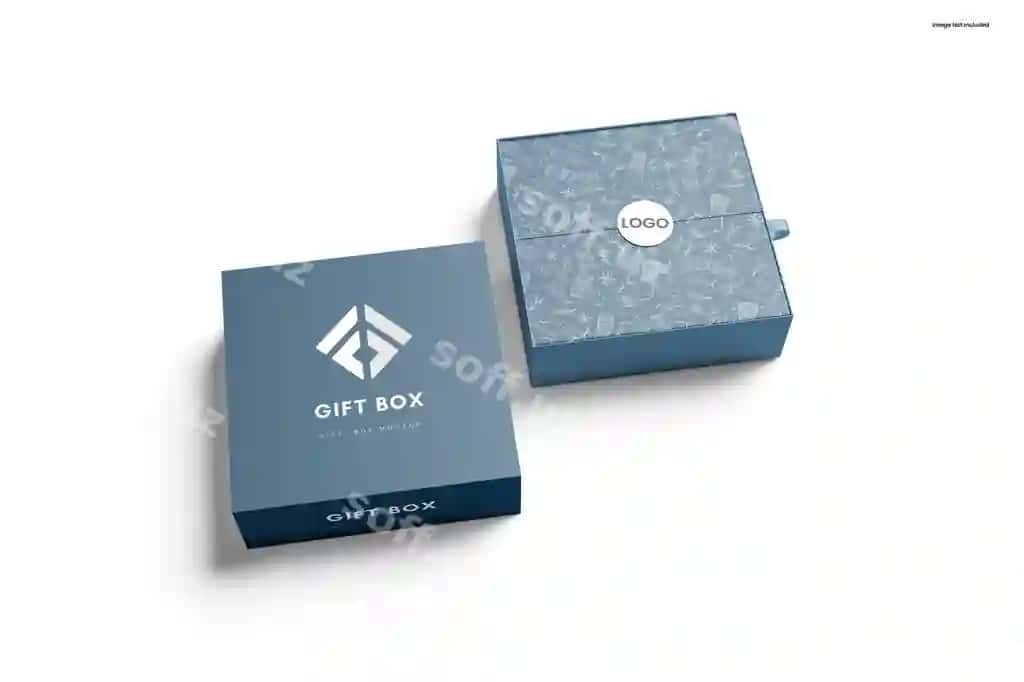 Sovuq quti mockup | Gift box mockup