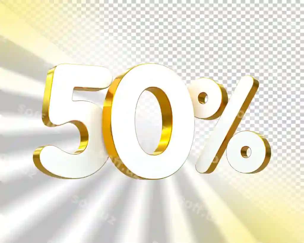 Maxsus taklif sotuv 50 chegirma sotuv etiketlari uch o'lchovli son tushunchasi chegirma | Special offer sale 50 discount sale tags 3d number concept discount