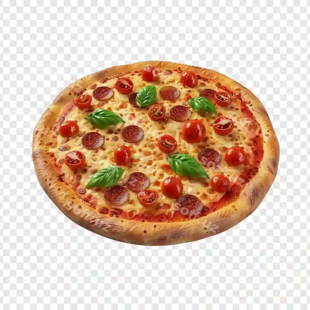 Menga yoqadigan pepperonli pizza chery pomidorlari va bazil bilan | Delicious pepperoni pizza with cherry tomatoes basil