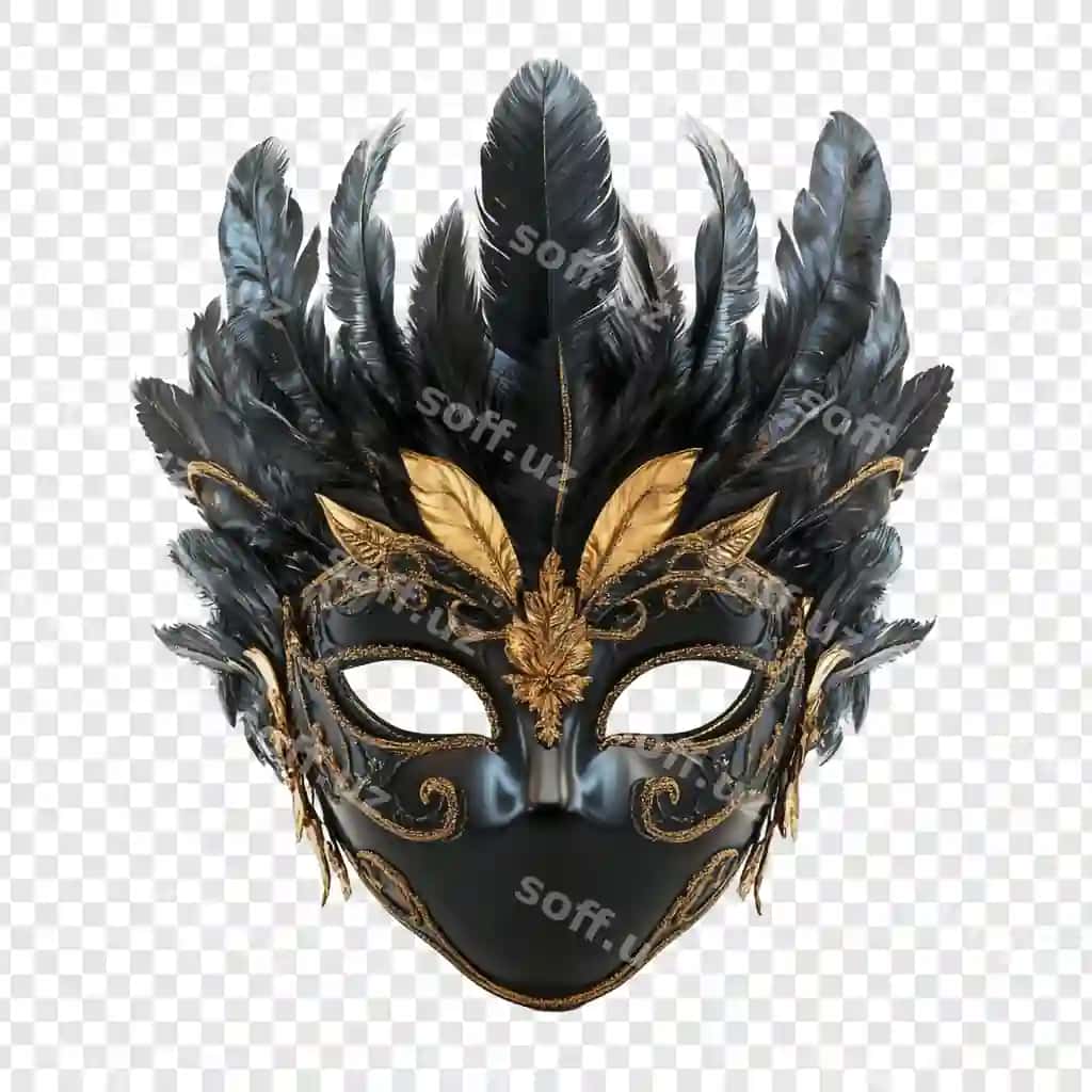 Venetsiya tuyaqli maskasi | Venetian mask with feathers