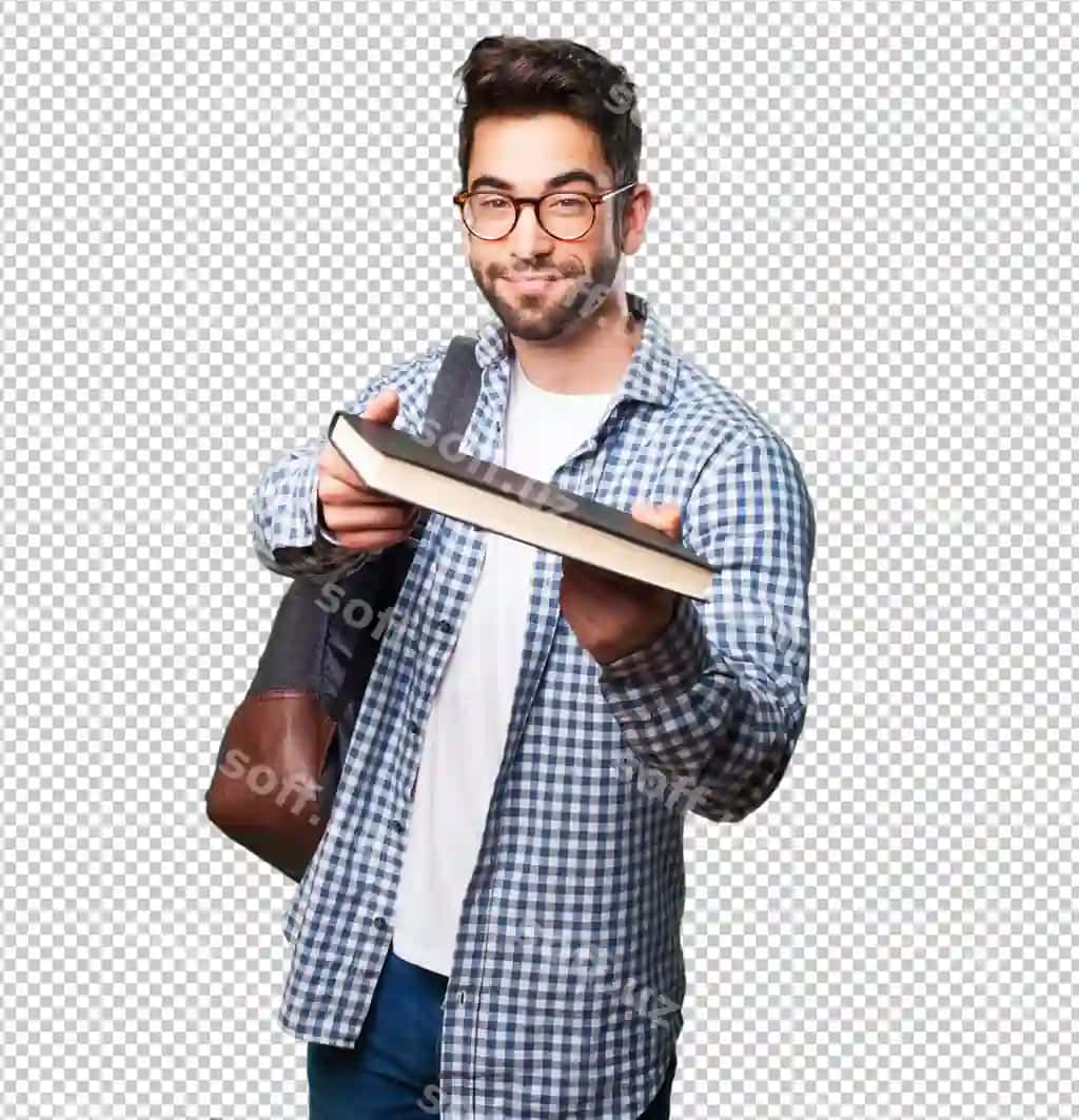 Talaba kitob taklif qilmoqda | Student man offering book