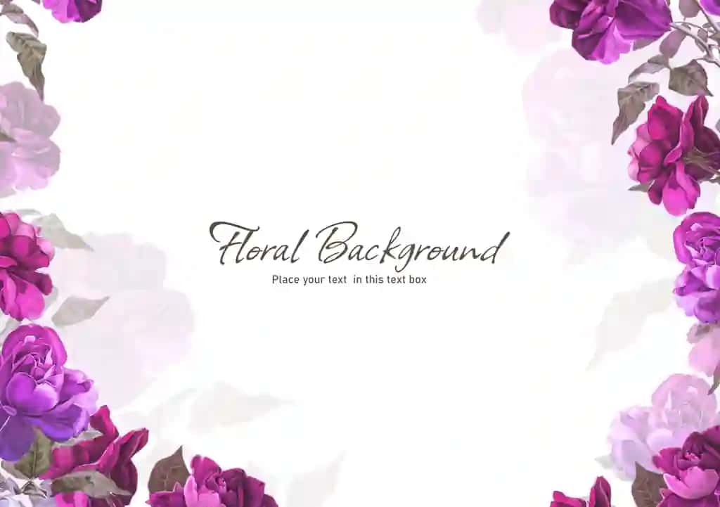 Binafsha pushti binafsha atirgulli oqlangan gulli fon | Elegant floral background with roses purple pink violet
