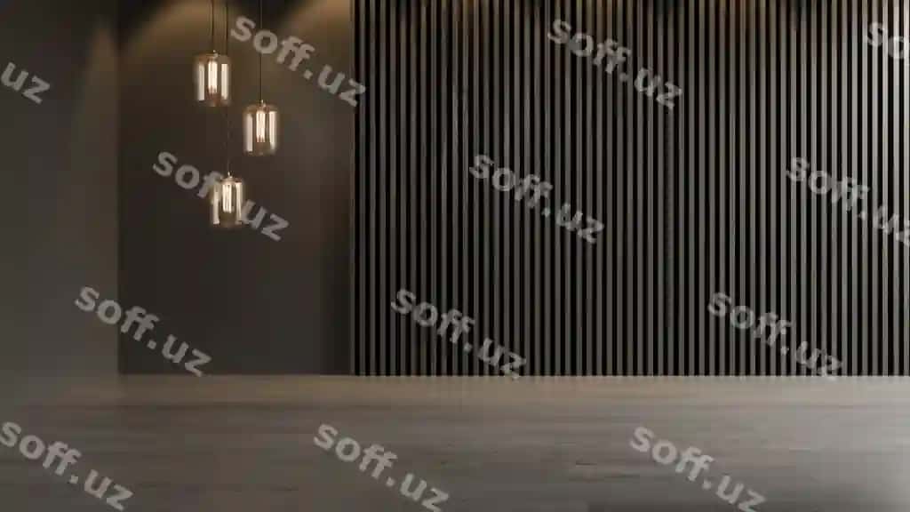 Ichki bo'sh xona 3D rendering | Interior empty room 3 d rendering