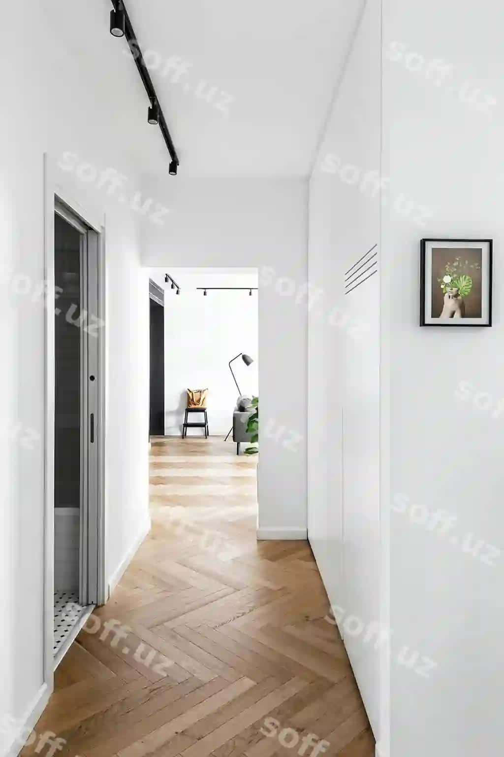Zamonaviy minimalizmli kvartira kotarmaligi | Modern minimalist apartment hallway