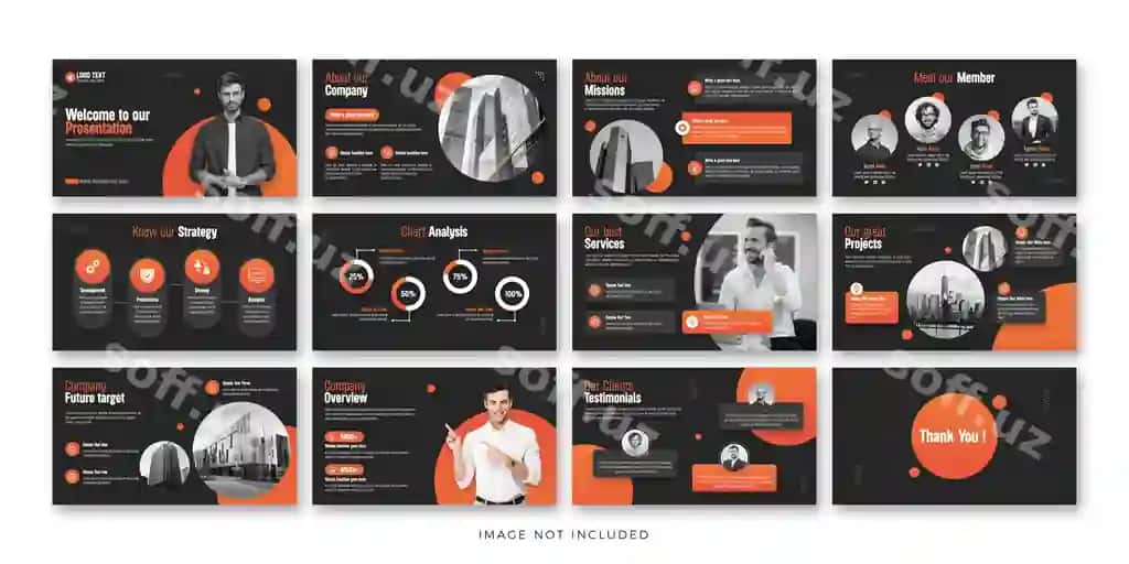 Ijodiy biznes PowerPoint prezentatsiyasi, qisqacha sahifa, Keynote slaydi | Creative business powerpoint presentation landing page keynote slide