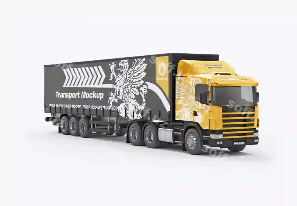 Yuk avtomobili modeli | Heavy truck mockup