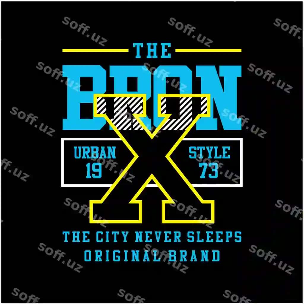 Bronx tipografiya futbolka dizayni premium vektor illustratsiyasi | Bronx typography tshirt design premium vector illustration