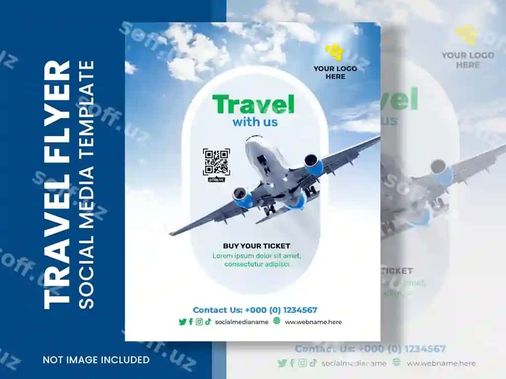 Sayohat plakati shabloni | Travel poster template