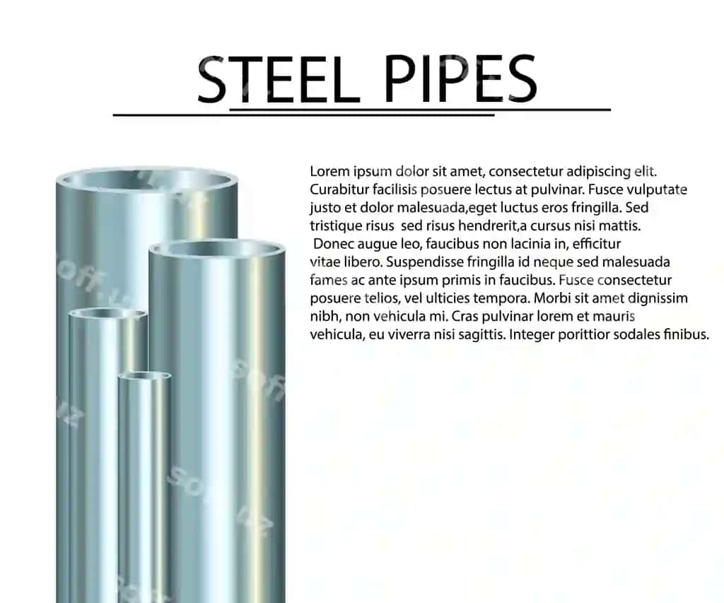 Temir quvurlar oq orqa fonda sanoat metal nazmlari | Steel pipes white background industrial metal tube