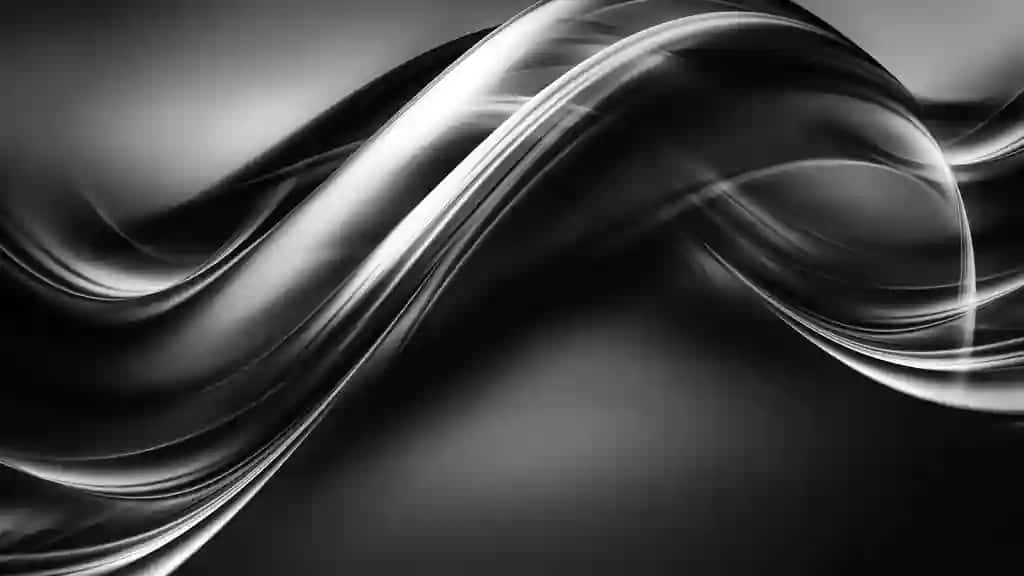 Oq qora fon silliq chiziqlar bilan | White black background with smooth lines
