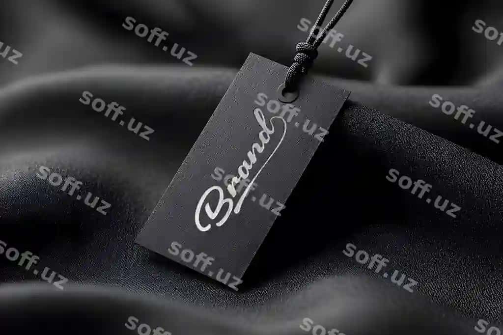 Logo mockup etiket tagi | Logo mockup label tag