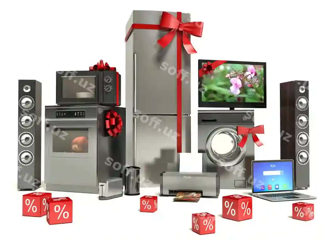 Lentali maishiy texnika uchun chegirmalar | Home appliance with ribbons discounts