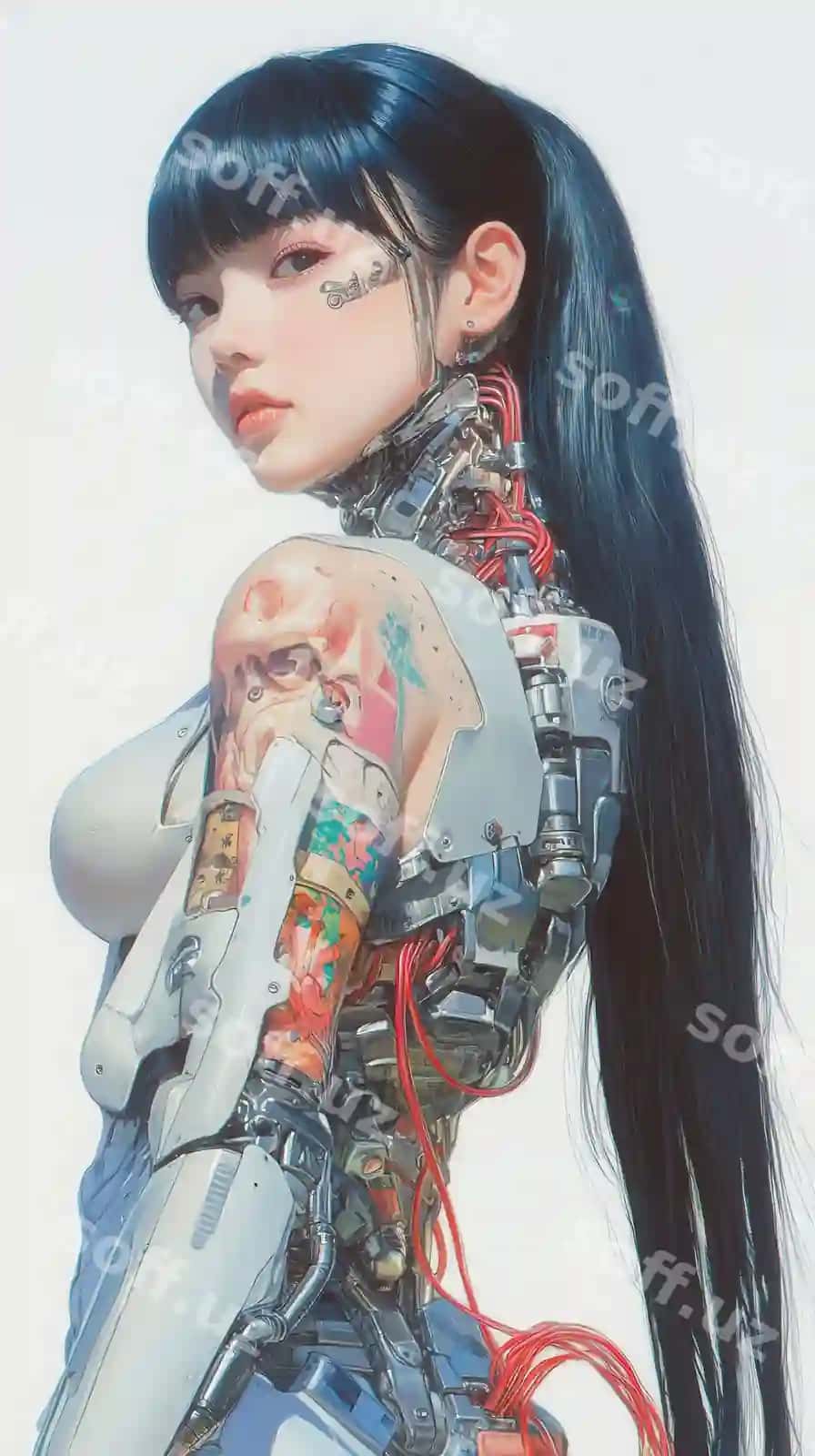 Ayol o'shi bilan "word word" so'zi tatuajyrli, o'shi orqali. | Woman with tattoo her arm word word back her arm