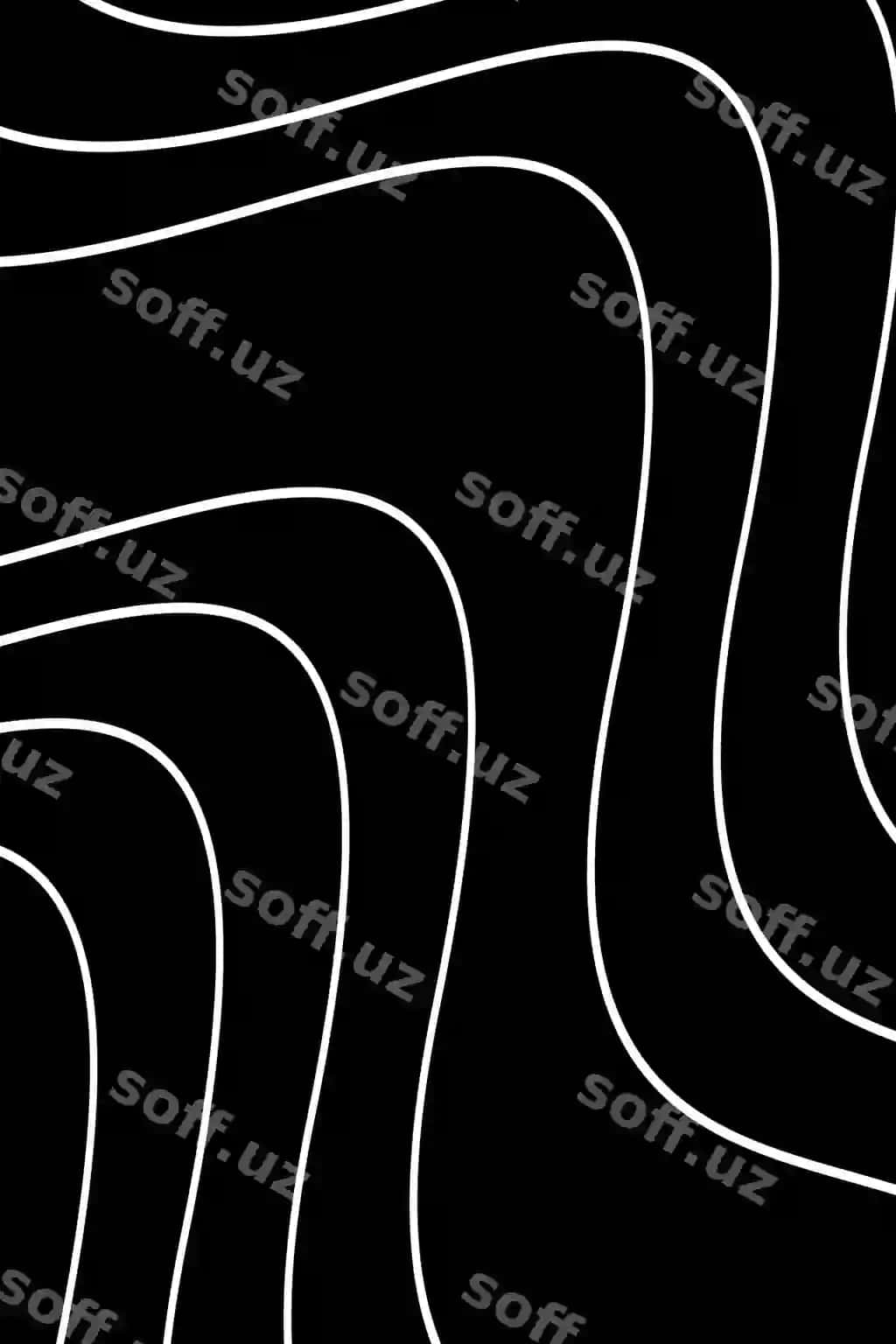 Vektor orqa fonda chalg'ali chiziqlar qora oq dizayn | Vector background wavy lines black white design