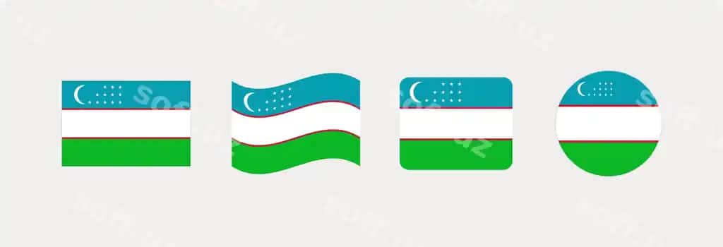 O'zbekiston bayroqlari to'plami | Uzbekistan flags collection