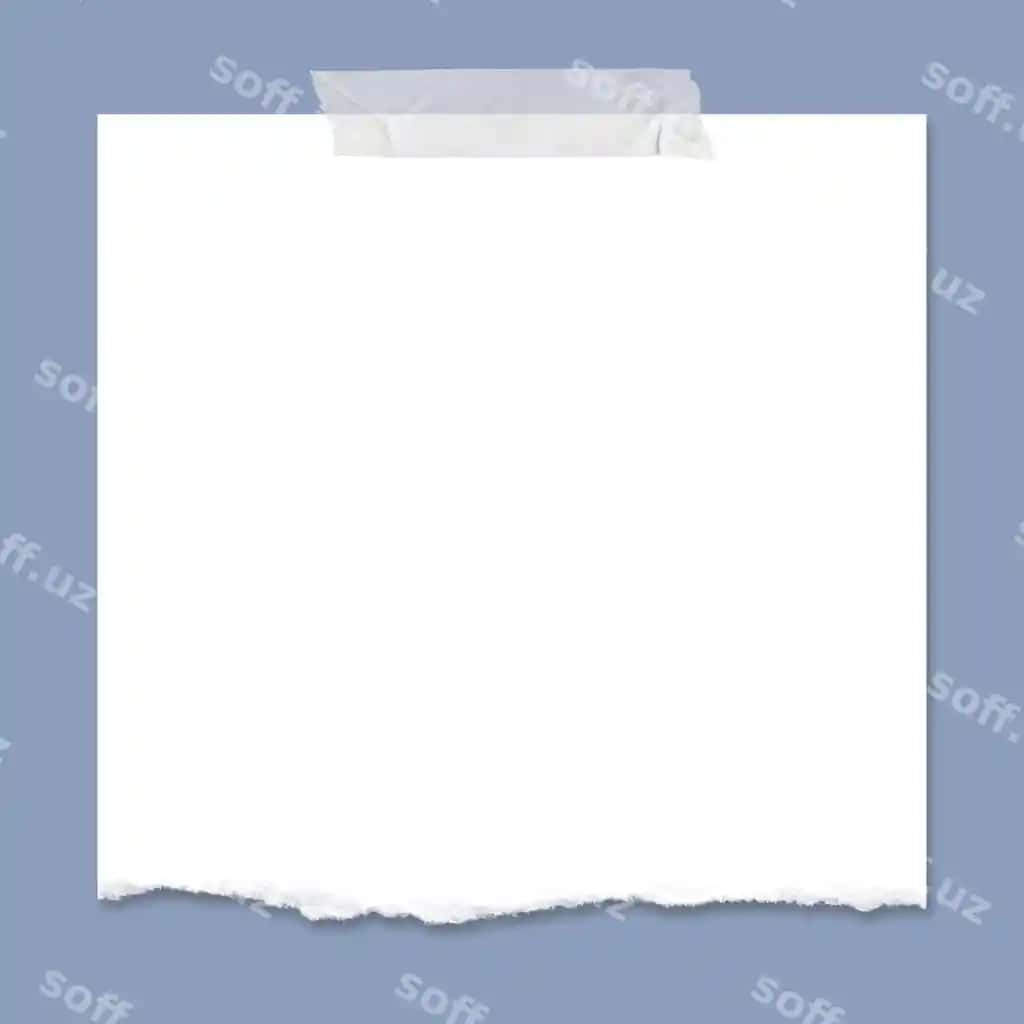Bo'sh oq qog'ozdagi eslatma band qilingan fon | Blank white paper note taped background