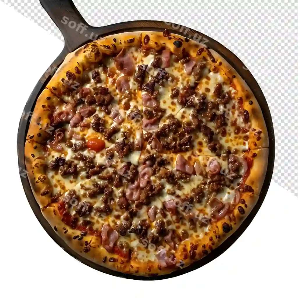 Pitsa bacon bilan, bacon qiling | Pizza with bacon bacon it
