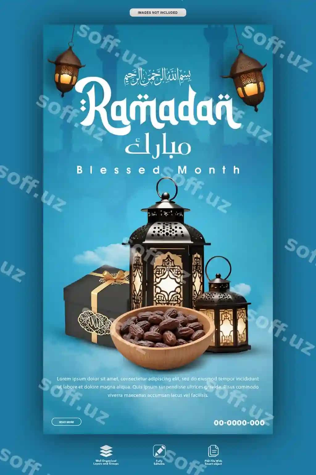 Go'zal Ramazon Insta FB Storiylar Ijtimoiy tarmoqlar Bepul PSD Yuklab olish | Beautiful ramadan insta fb stories social media free psd download