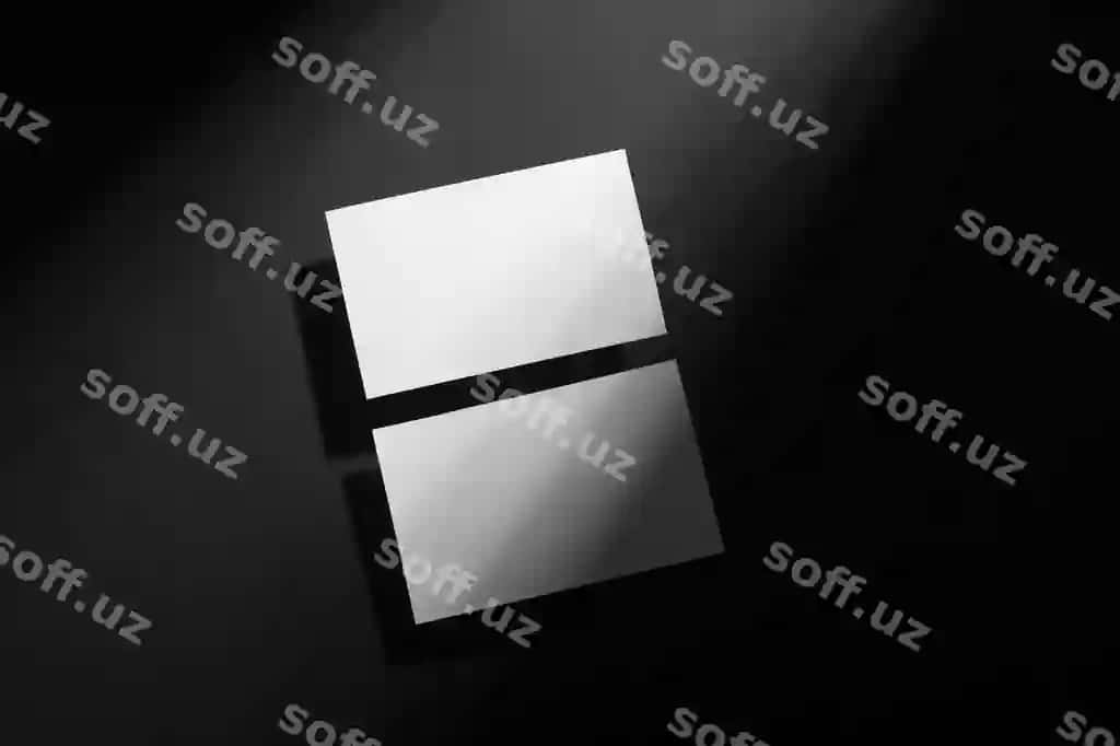 Qozondoshliklar katta soya mockup | Stationery with big shadow mockup