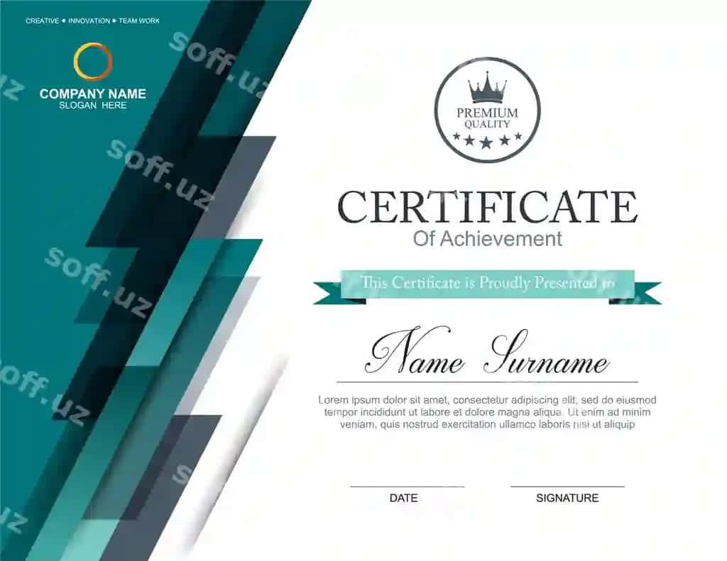 Vektor sertifikat shabloni | Vector certificate template