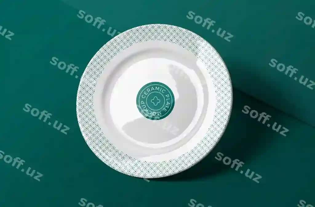 Keramika diska namunasi | Ceramicplatemockup