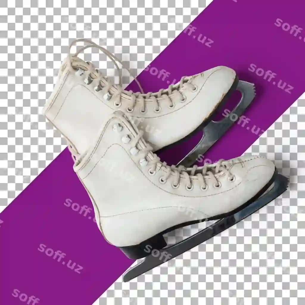 Rojdestvo sovg'asi oq konkida uchish botinkalari | White skating boots christmas gift