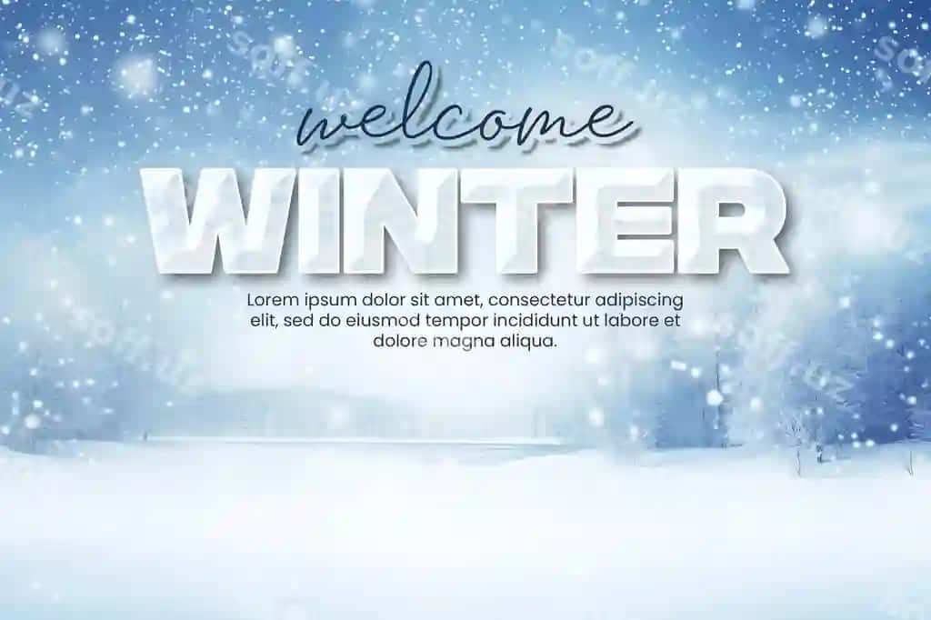 Xush kelibsiz qish fon, qorqutlar va qor bilan qoplangan bulan o'rmon | Welcome winter background with snowdrifts snow covered blur forest