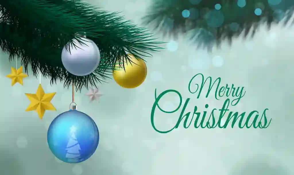 Rojdestvo to'plari shoxlari bilan oqlangan Rojdestvo foni | Elegant christmas background with branches christmas balls