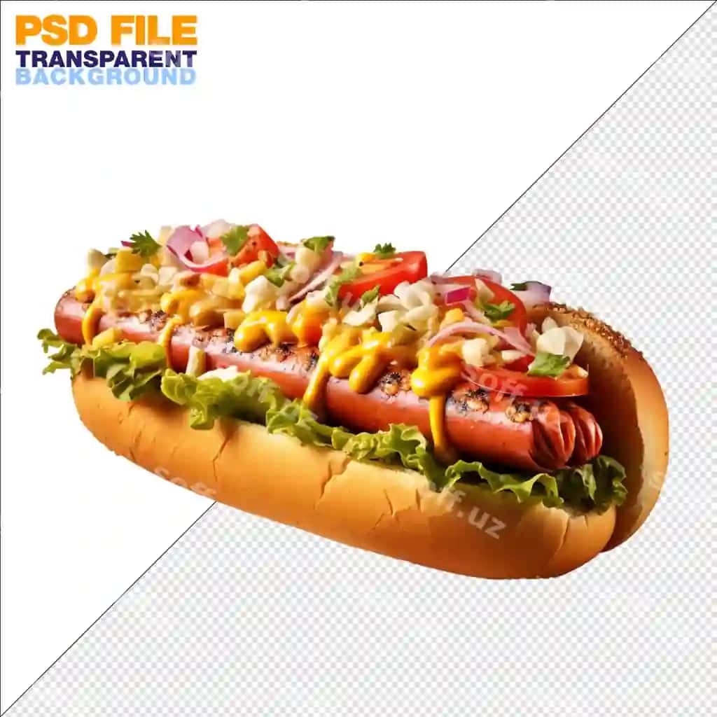 Hazm qoldiradigan sahna hot dogni namoyish etuvchi | Mouthwatering scene showcasing hot dog