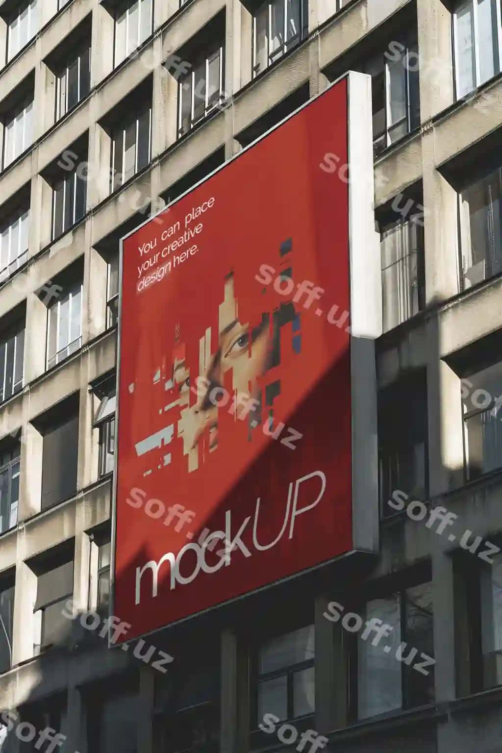 Tashqi shahar billboard namunasi | Outdoor city billboard mockup