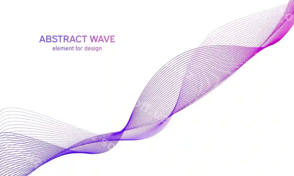 Aniq rangli to'lqoq elementi | Abstract colorfull wave element
