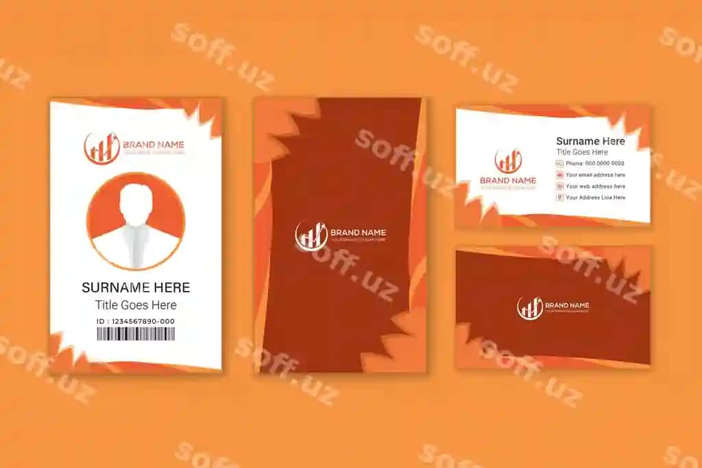 Zamonaviy minimal korporativ biznes karta shablon dizayni biznes | Modern minimal corporate business card template design business