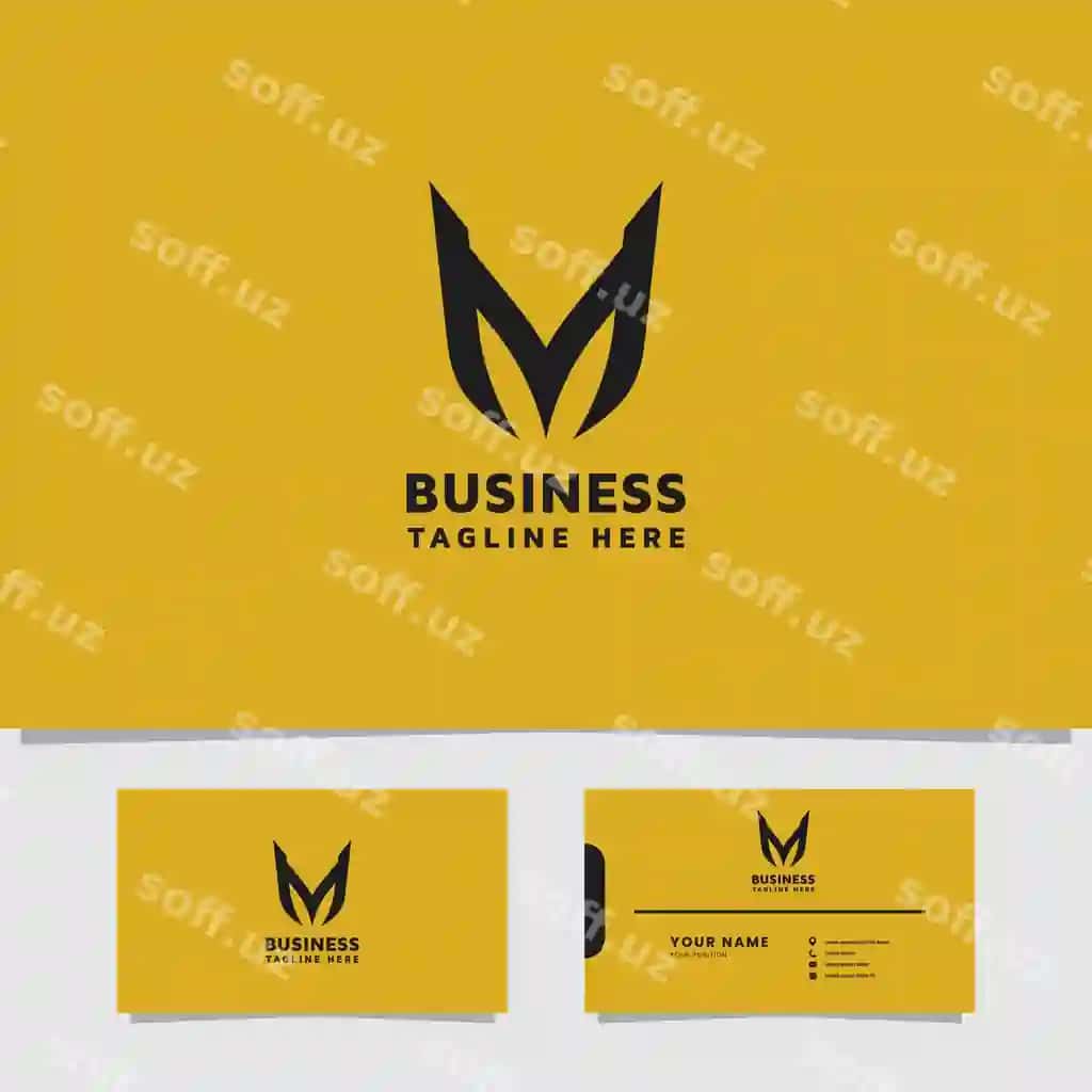 Oddiy minimal harf m monogrami boshlang'ich logotipi dizayni | Simple minimal letter m monogram initial logo design