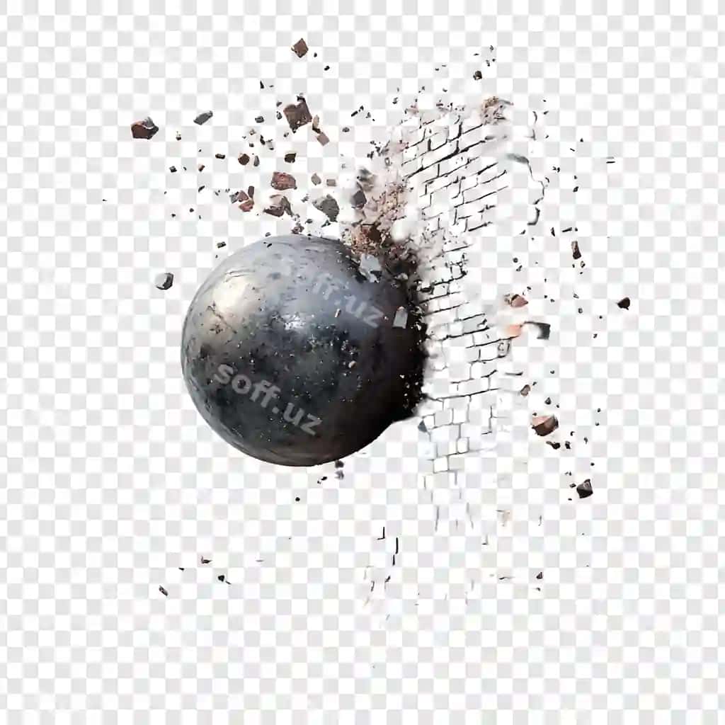 Chorshovchi guruchli shar | Crumbling brick sphere