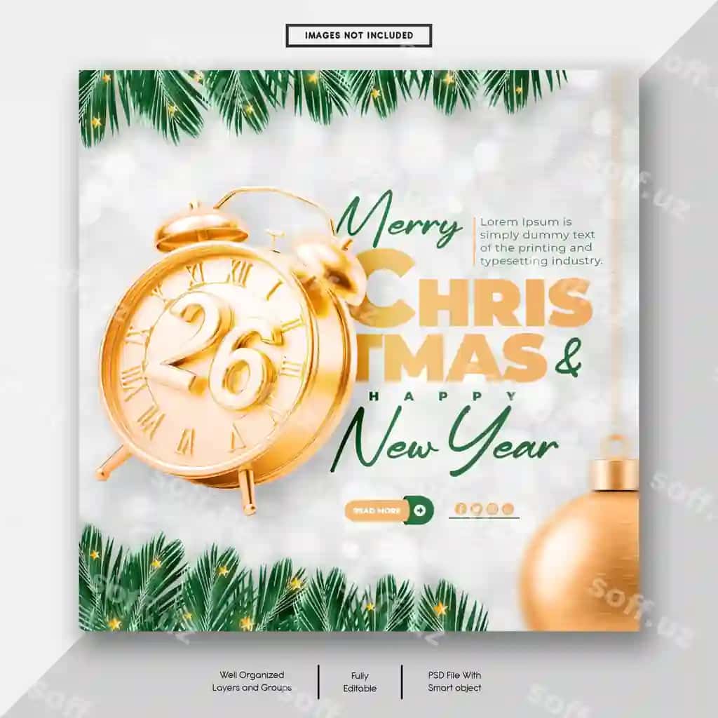 Farqi bo'lmasa, yangi yil 2026 bayrami ijtimoiy tarmoqlarda e'lon qilish matni | Merry christmas happy new year 2026 celebration social media post