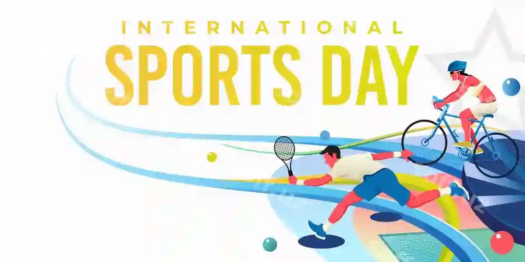 Sport kuni banneri orqa fon illustratsiyasi vektori | Sports day banner background illustration vector