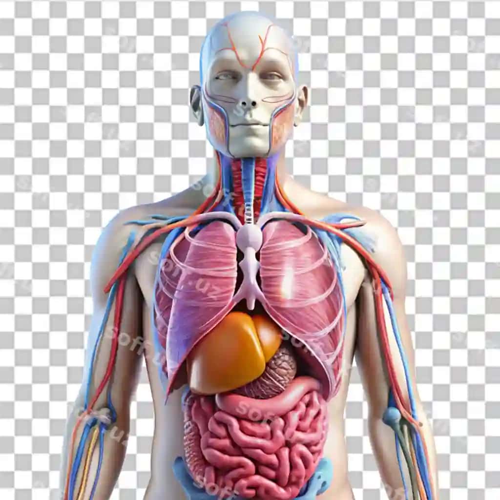 Inson organi 3D shaffof fonda ajraltirilgan | Human organ isolated 3d transparent background