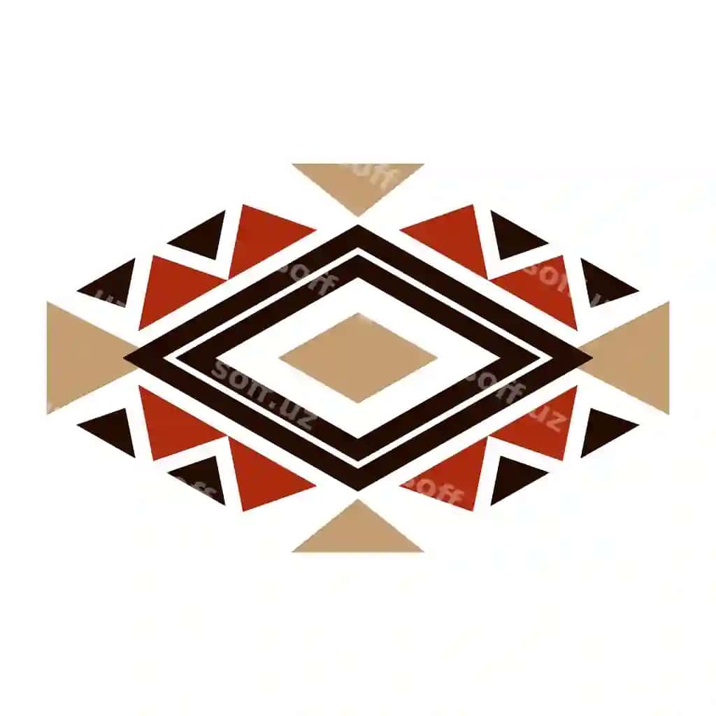 Millatlar amerikasi chegarasi vektor dizayni | Native america border vector design