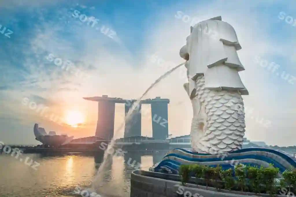 Merlion quyosh botishi | Merlion sunset