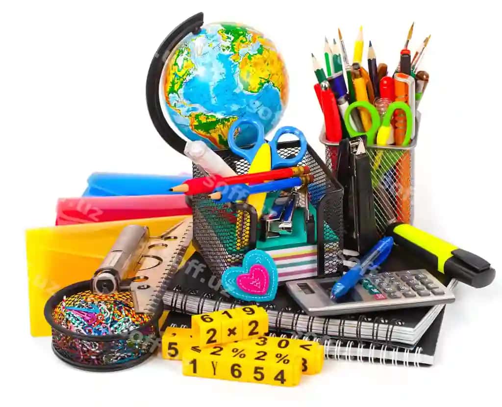 Qozonchilar, qalamdaftar, maktab jihozlari, stol | Stationary with pencil box school equipment table