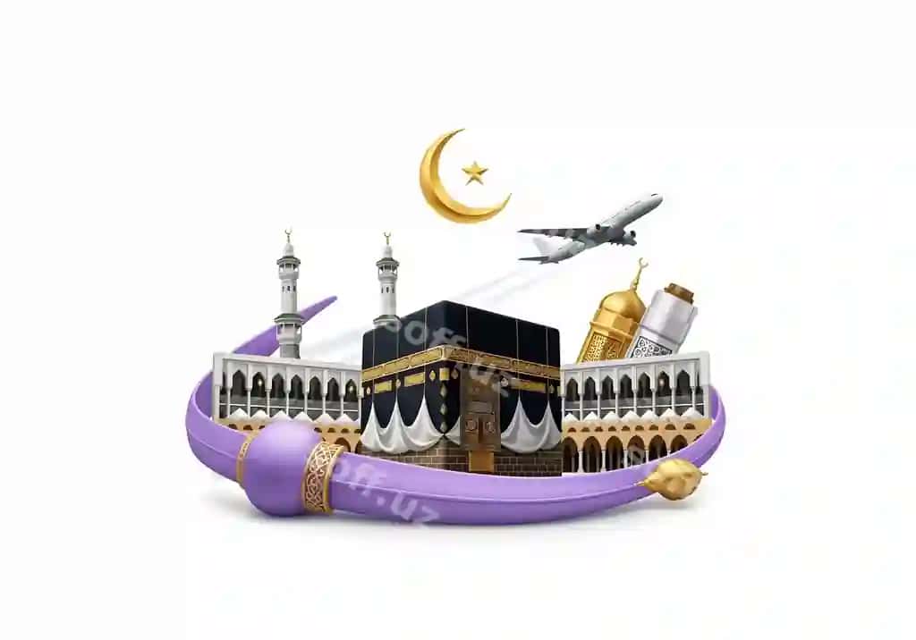 3d karton kaaba islom ramzlari | 3d cartoon kaaba islamic symbols