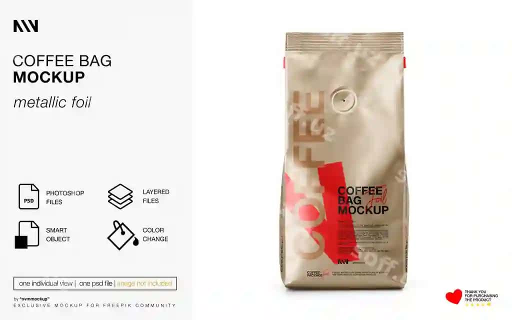 Kofe bag mockup | Coffee bag mockup
