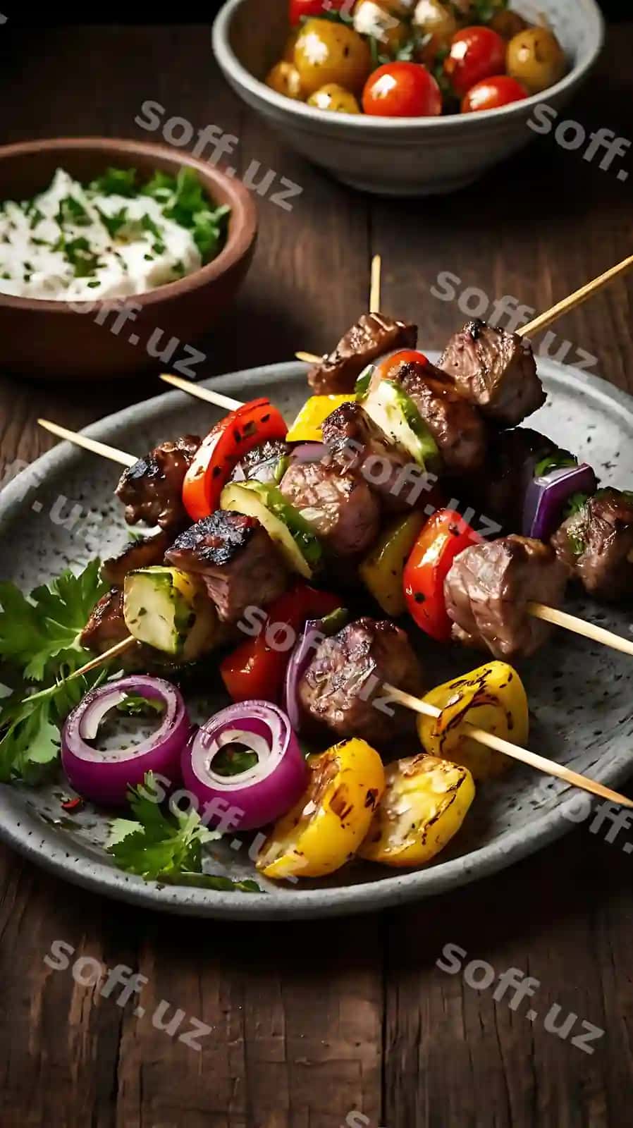 Mazali barbecue pishirilgan seekh kebab adana kebab | Delicious barbeque grilled seekh kebab adana kebab