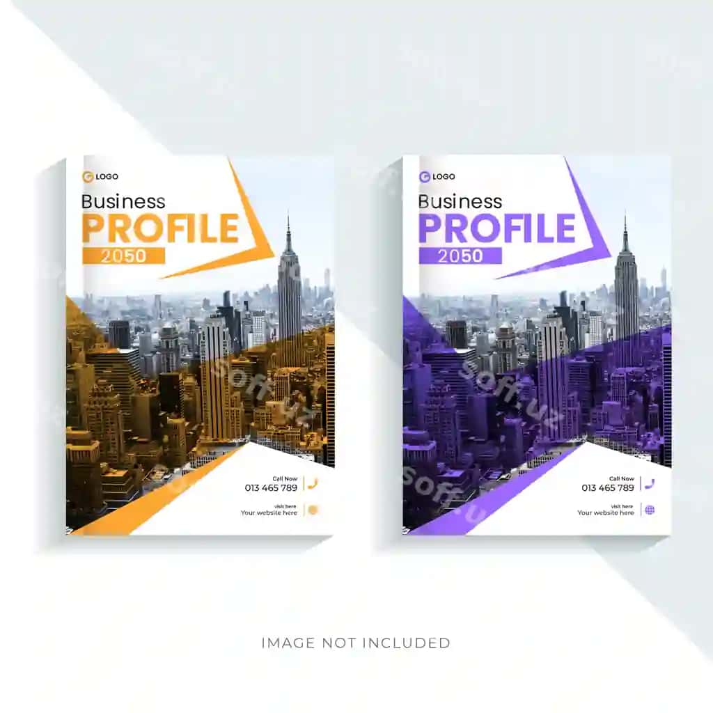 Korporativ biznes profili broshyurasi yillik hisobot muqaddima sahifasi dizayni | Corporate business profile brochure annual report cover page design