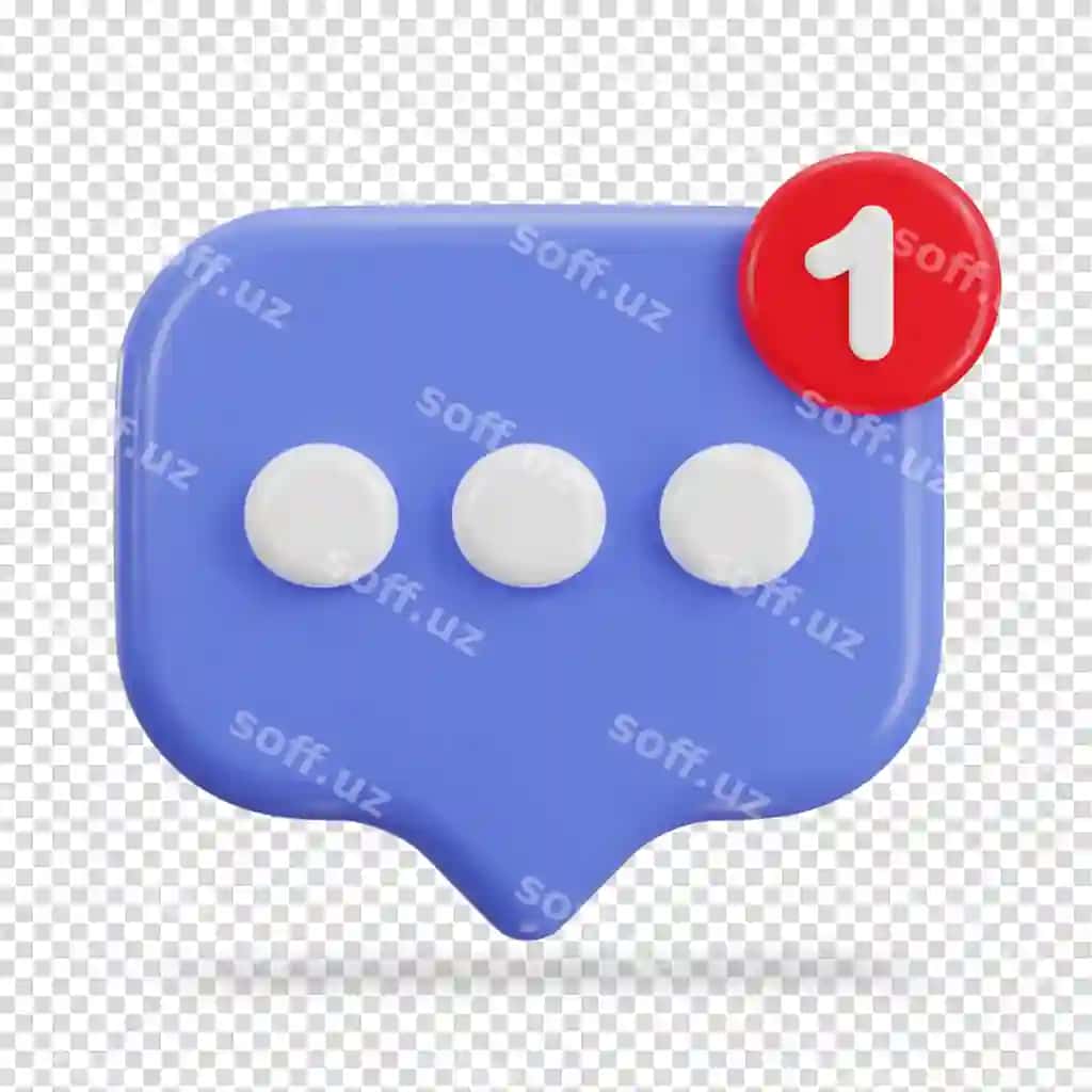 3 o'lchovli so'z qutisi belatigi bildirish belatigi bilan | 3d speech bubble icon with notification icon