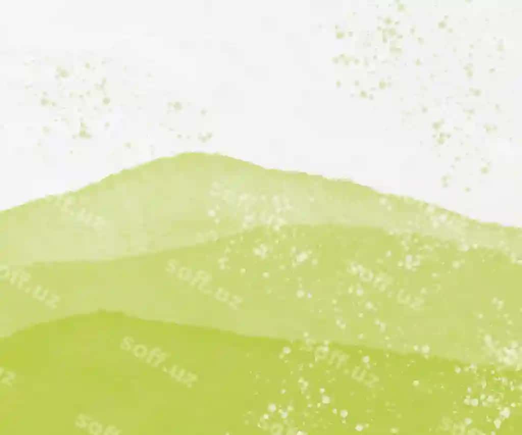 Yashil akvaramel abstrakt bej rangli fonda | Green watercolor abstract beige background