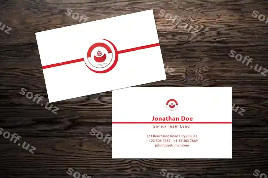 Zamonaviy biznes vizitka mockup | Business card mockup modern